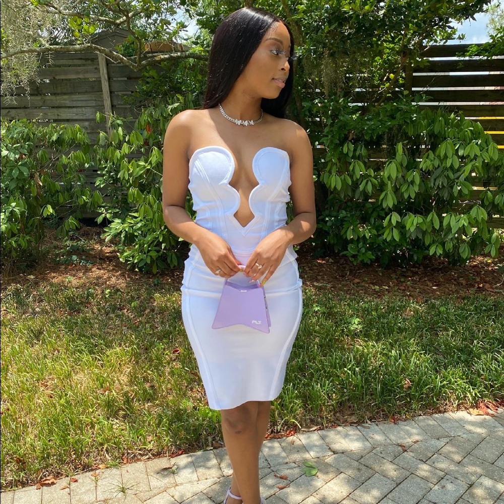 White dress . Size small . Worn once